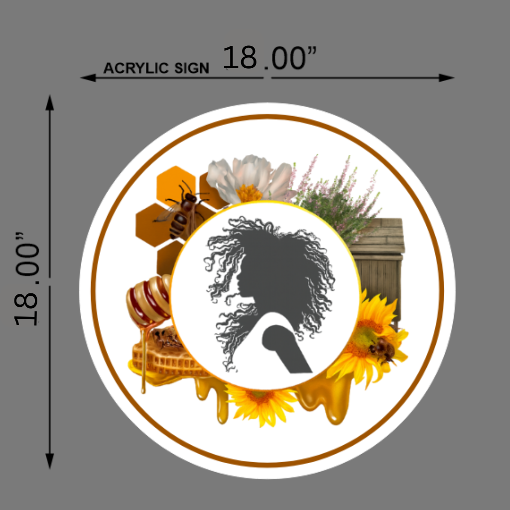 Sugafoot Beauty Round Acrylic Sign