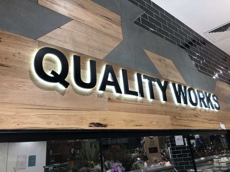 Outdoor 3D metal backlit signage