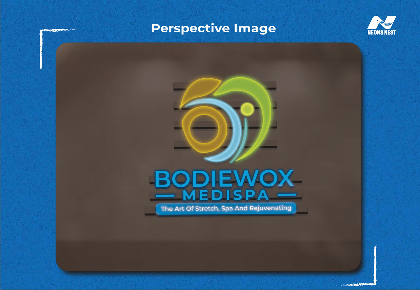 BODIEWOX MEDISPA & Wellness 3D Acrylic Front-Lit - Neonsnest.com