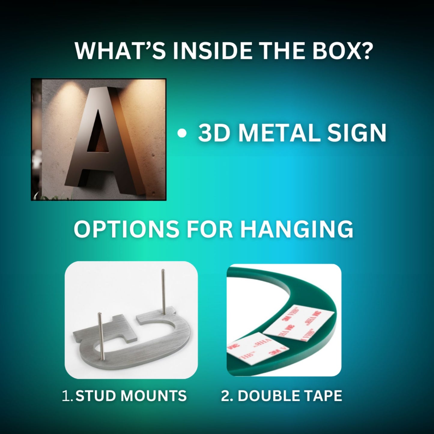 Backlit Metal Sign