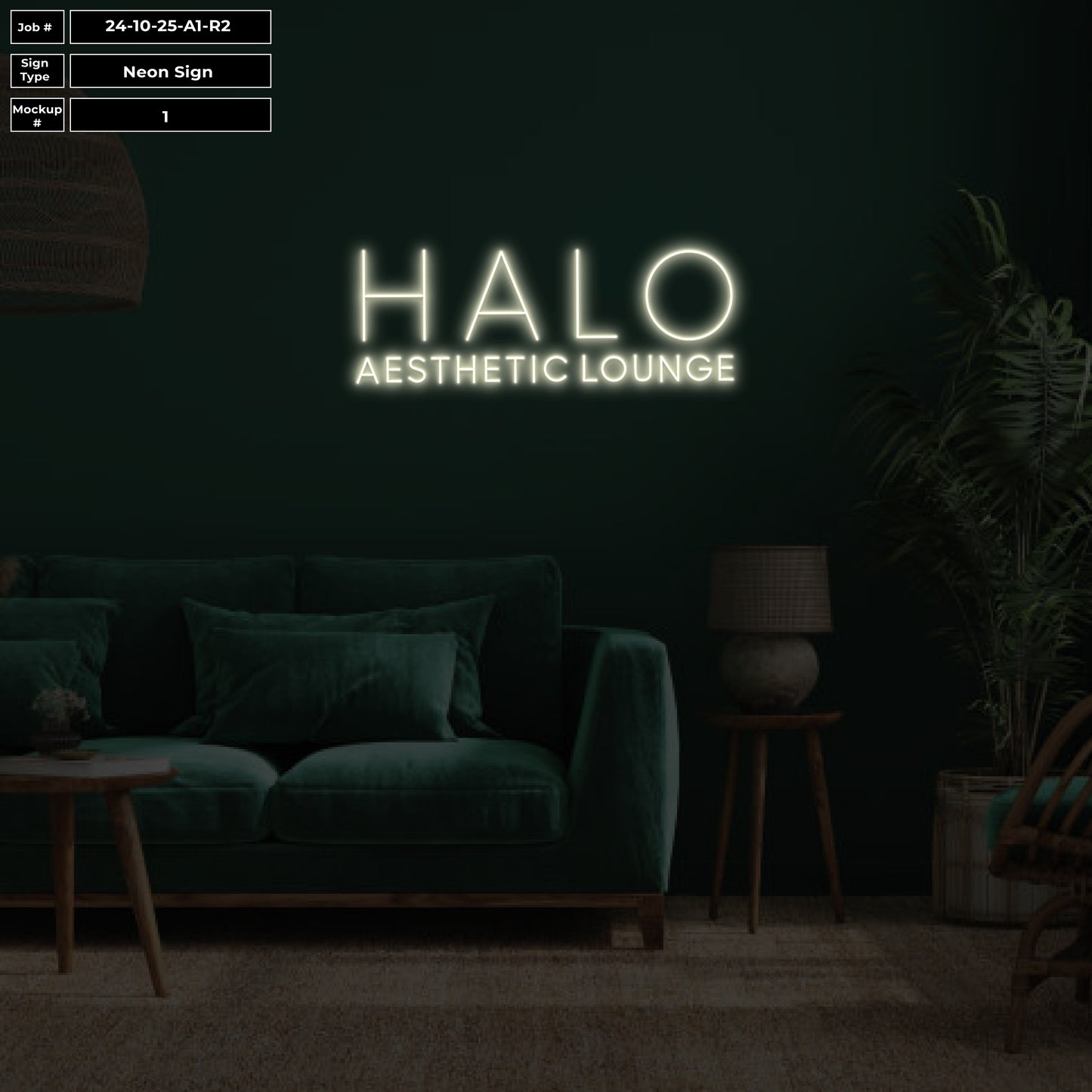 Neon Sign for Halo Aesthetics - Neonsnest.com
