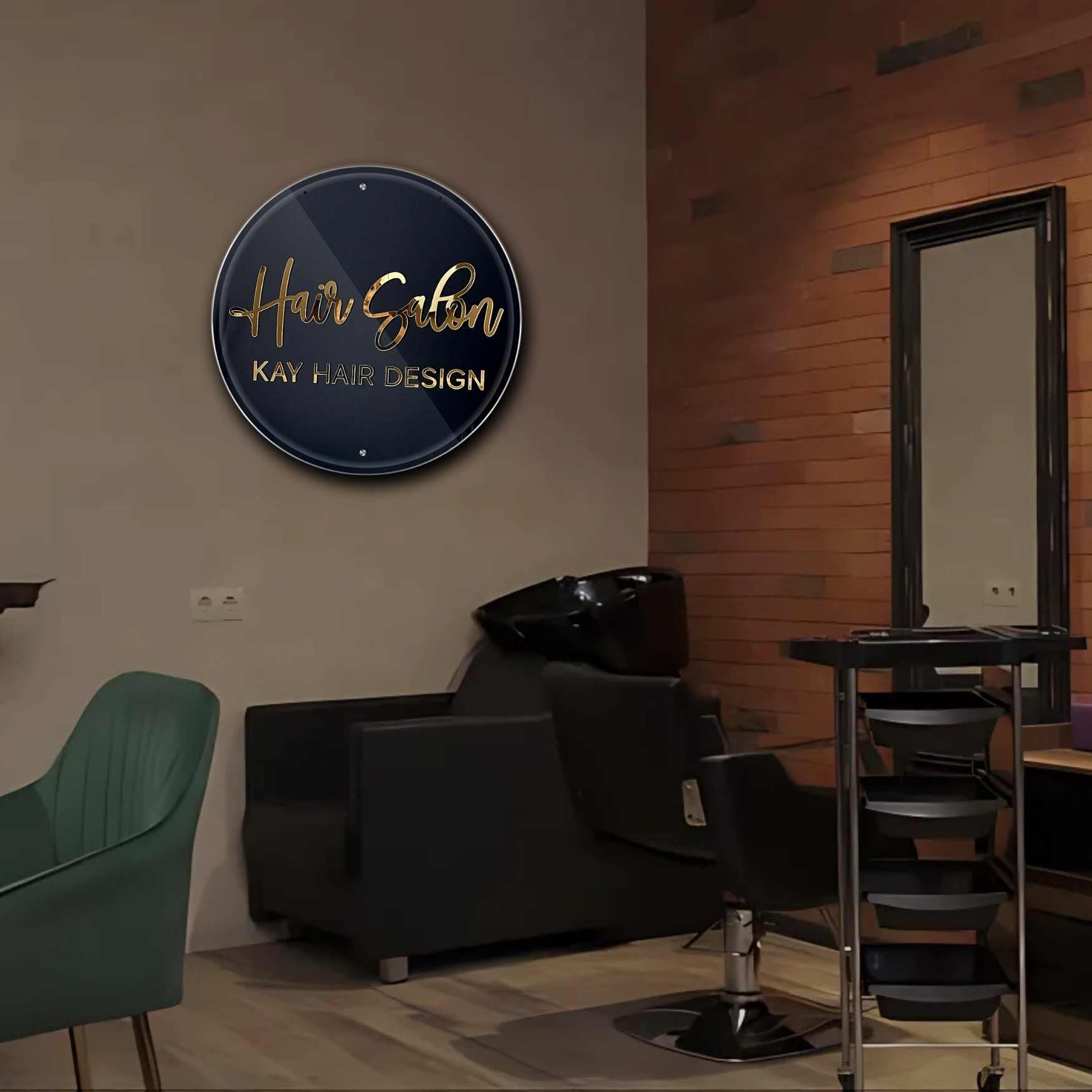 Hair Salon Acrylic Sign