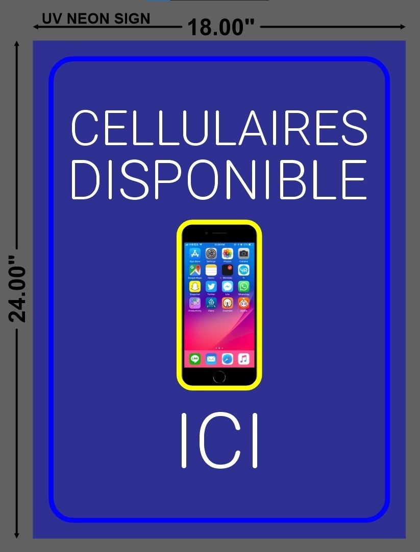 Cellulaires Disponsible ICI Slim Lightbox