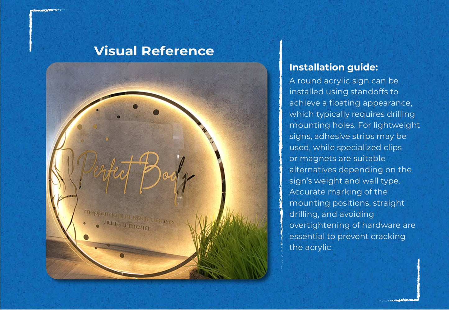 Round Acrylic Sign-Jamacha Dental - Neonsnest.com