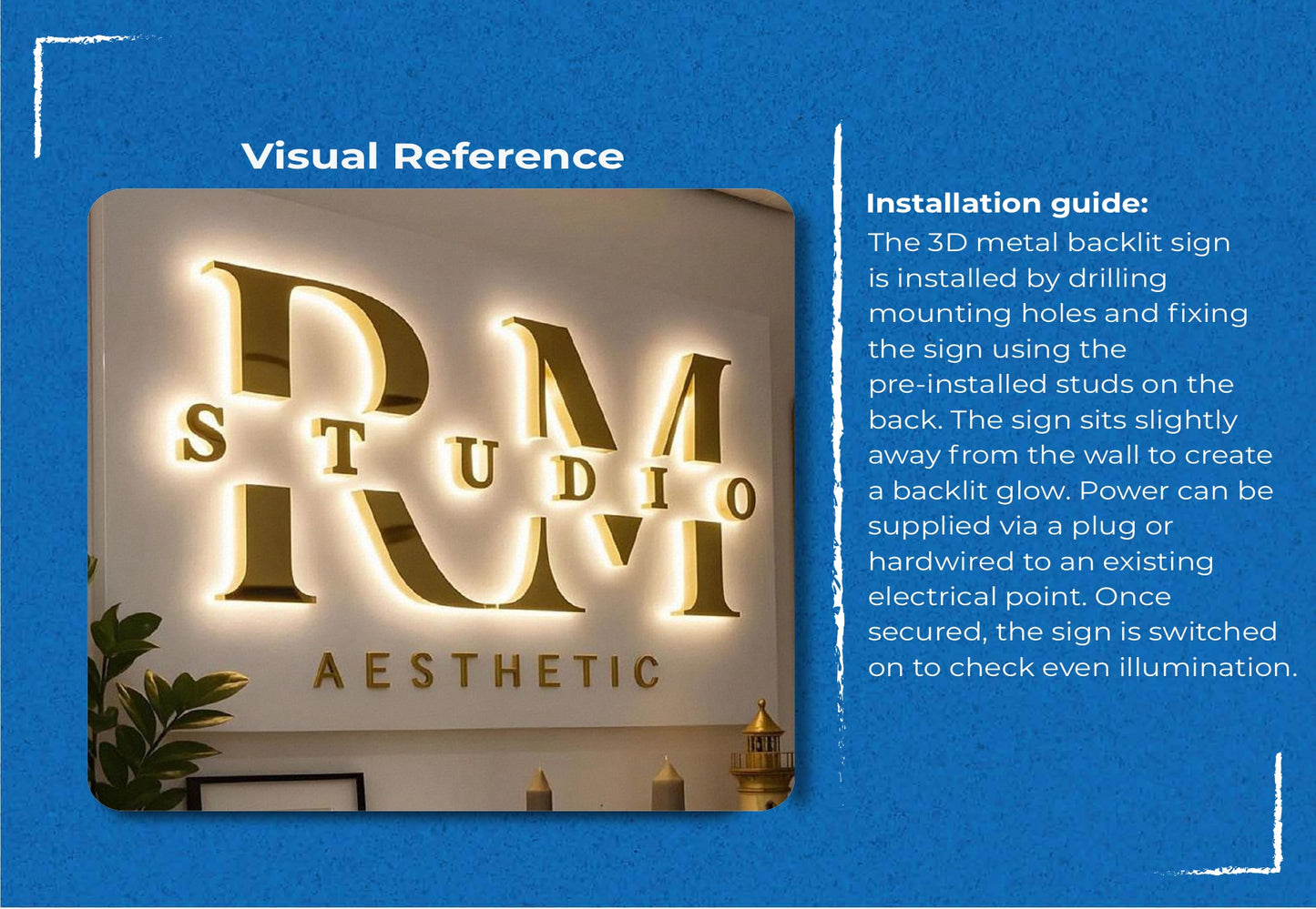 3D Metal Backlit Sign-Indoor-Modern Wellness - Neonsnest.com