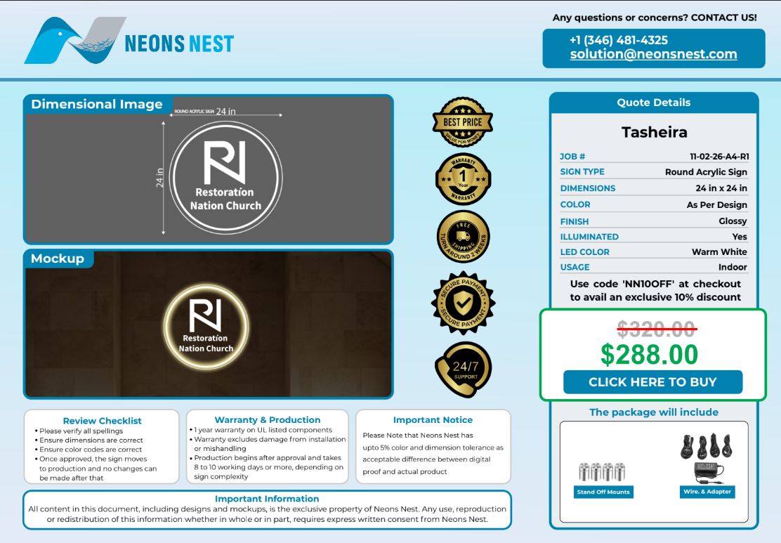 Restoration Nation Church - Neonsnest.com