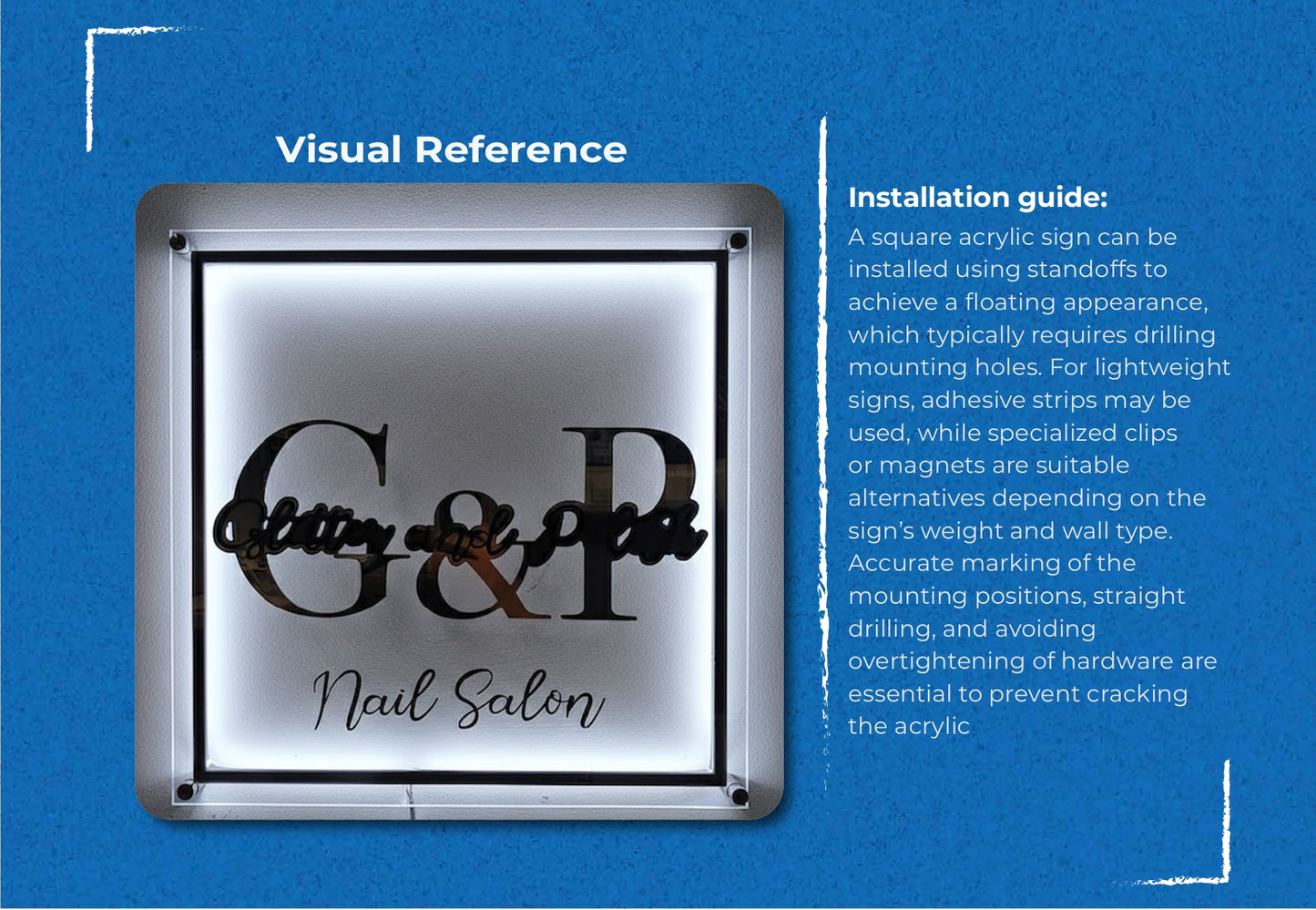 Square Acrylic Sign-Stria Studio - Neonsnest.com