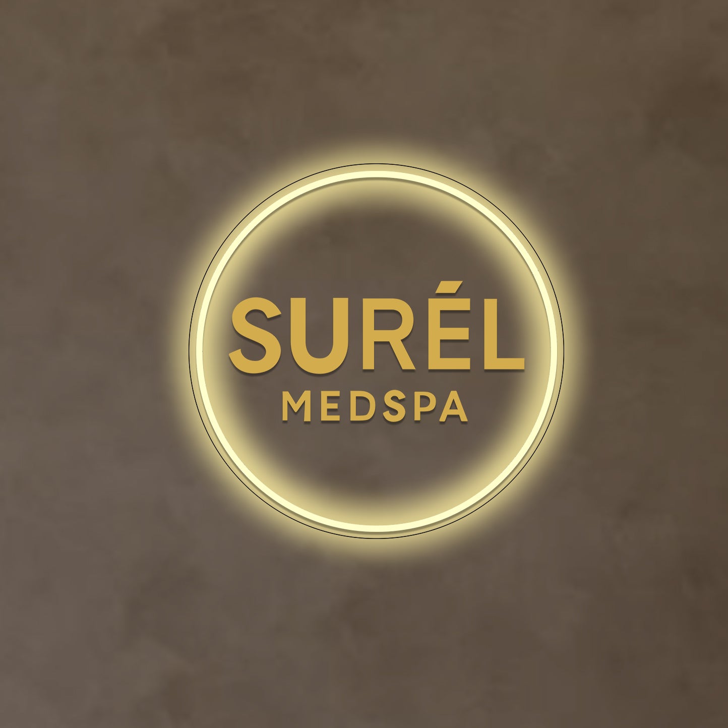 Round Acrylic Sign SUREL MEDSPA