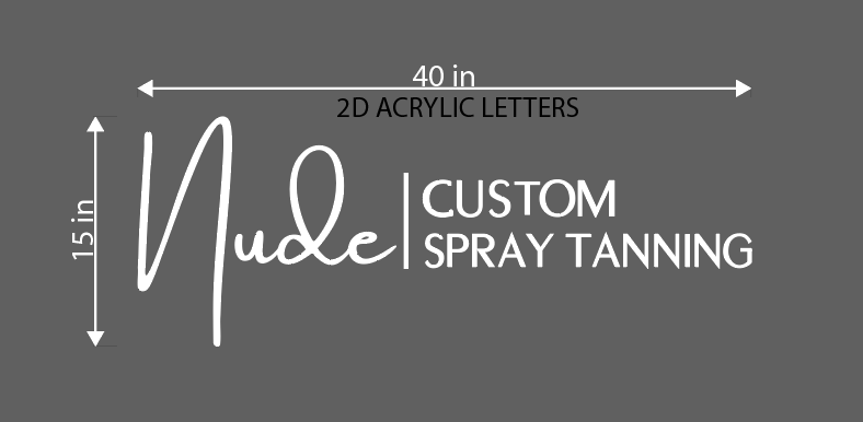 2D Acrylic Sign for Crista - Neonsnest.com