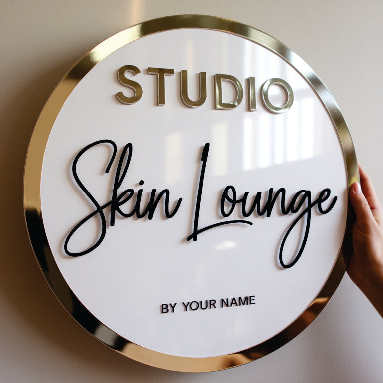Skin Lounge Acrylic Led Sign