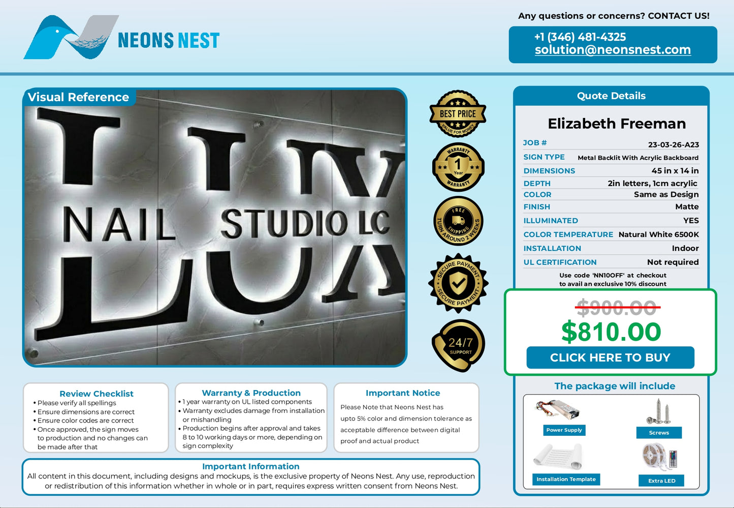 Metal Backlit With Acrylic Backboard-Table 19 - Neonsnest.com