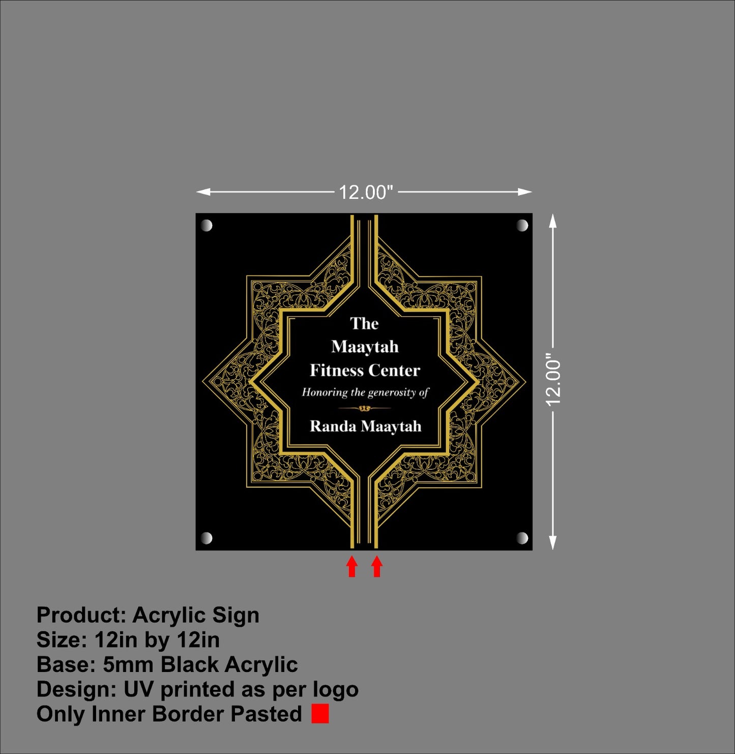 The Jaridly Ballroom Acrylic Signs - Neonsnest.com