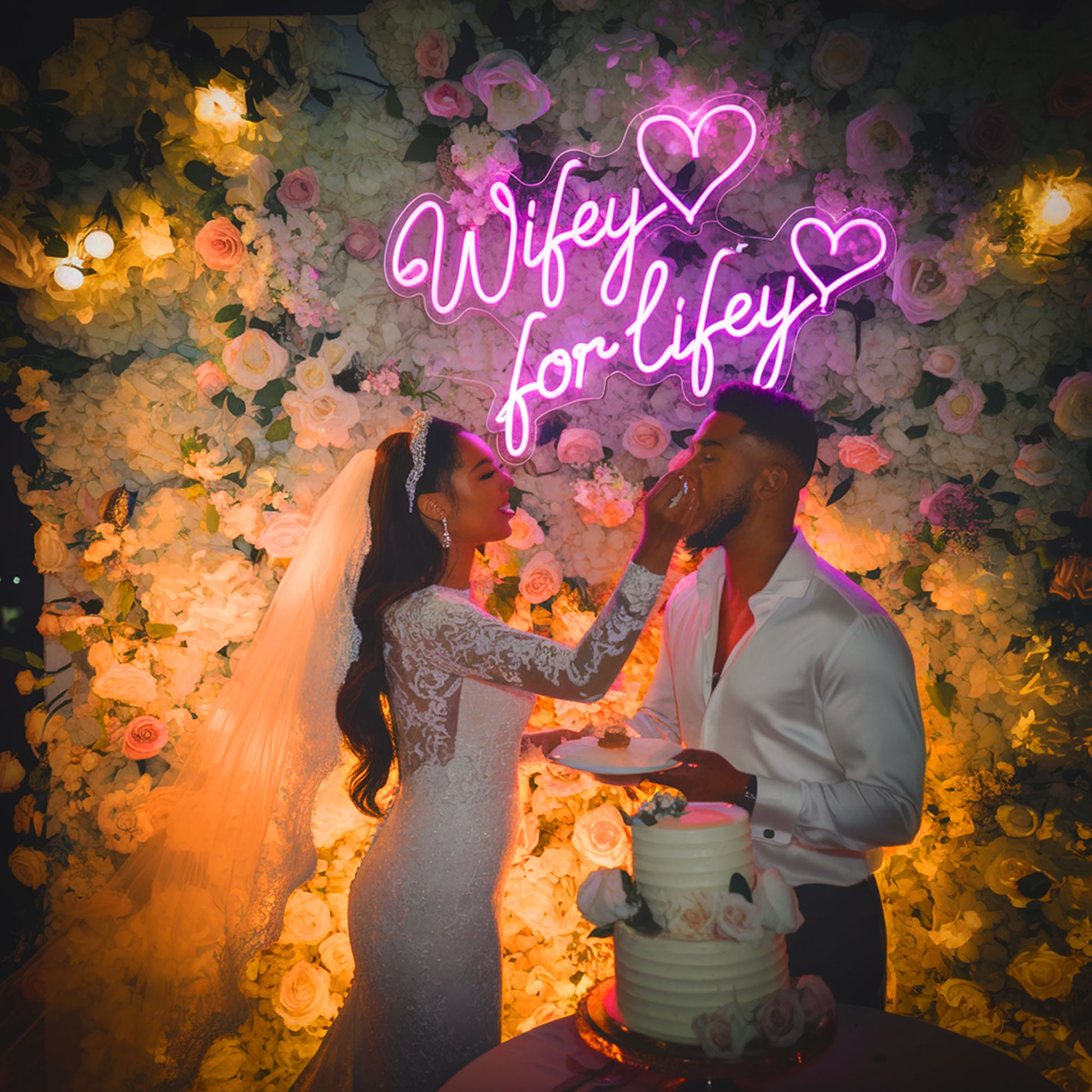 Wifey for Lifey Neons Custom Neon Sign