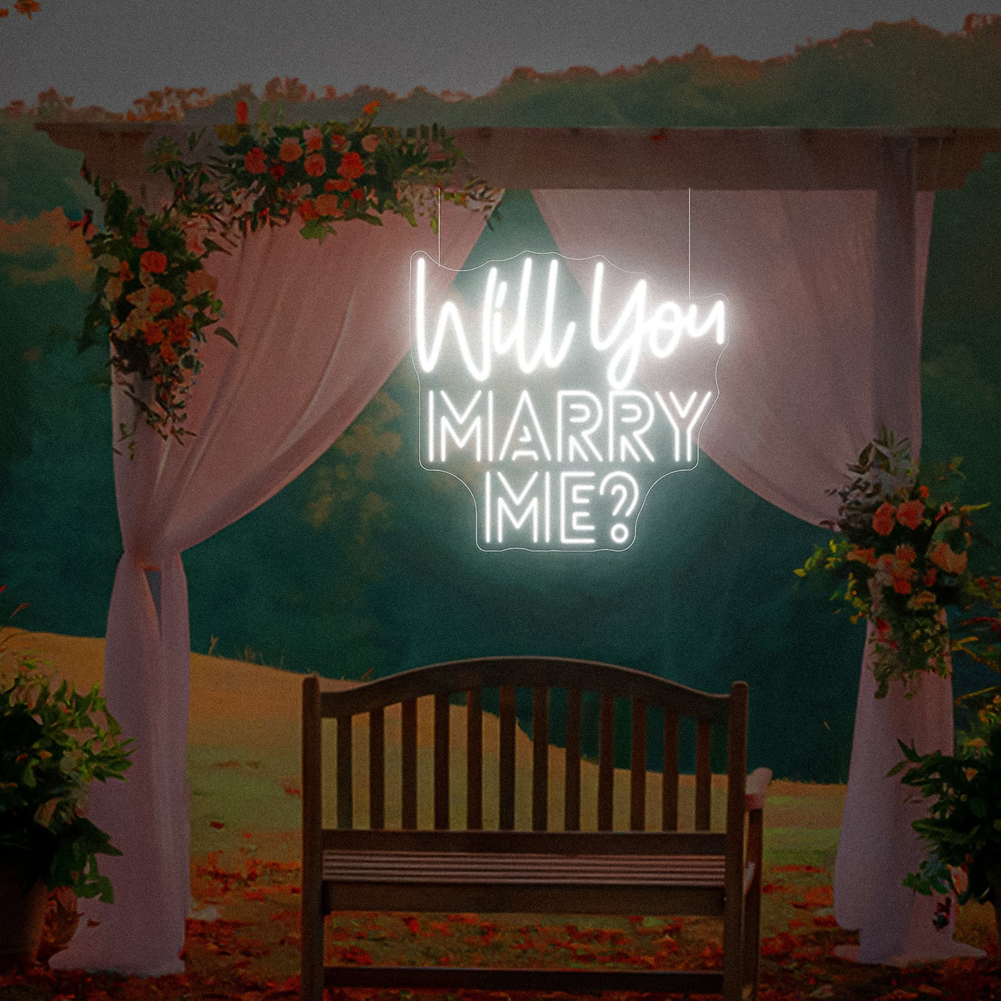 Will You Marry Me Neon Sign Decor