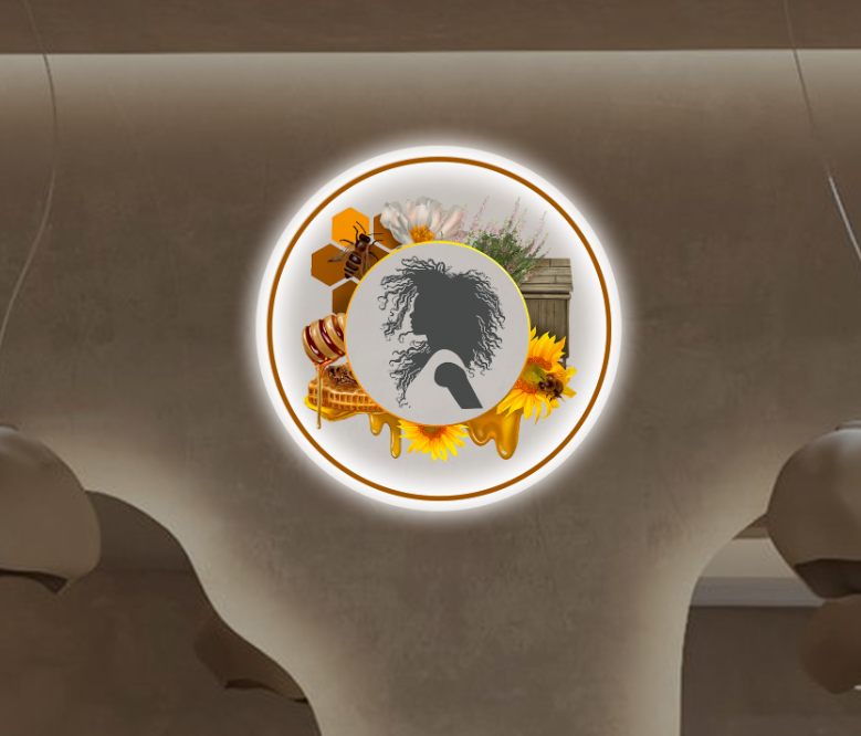 Sugafoot Beauty Round Acrylic Sign