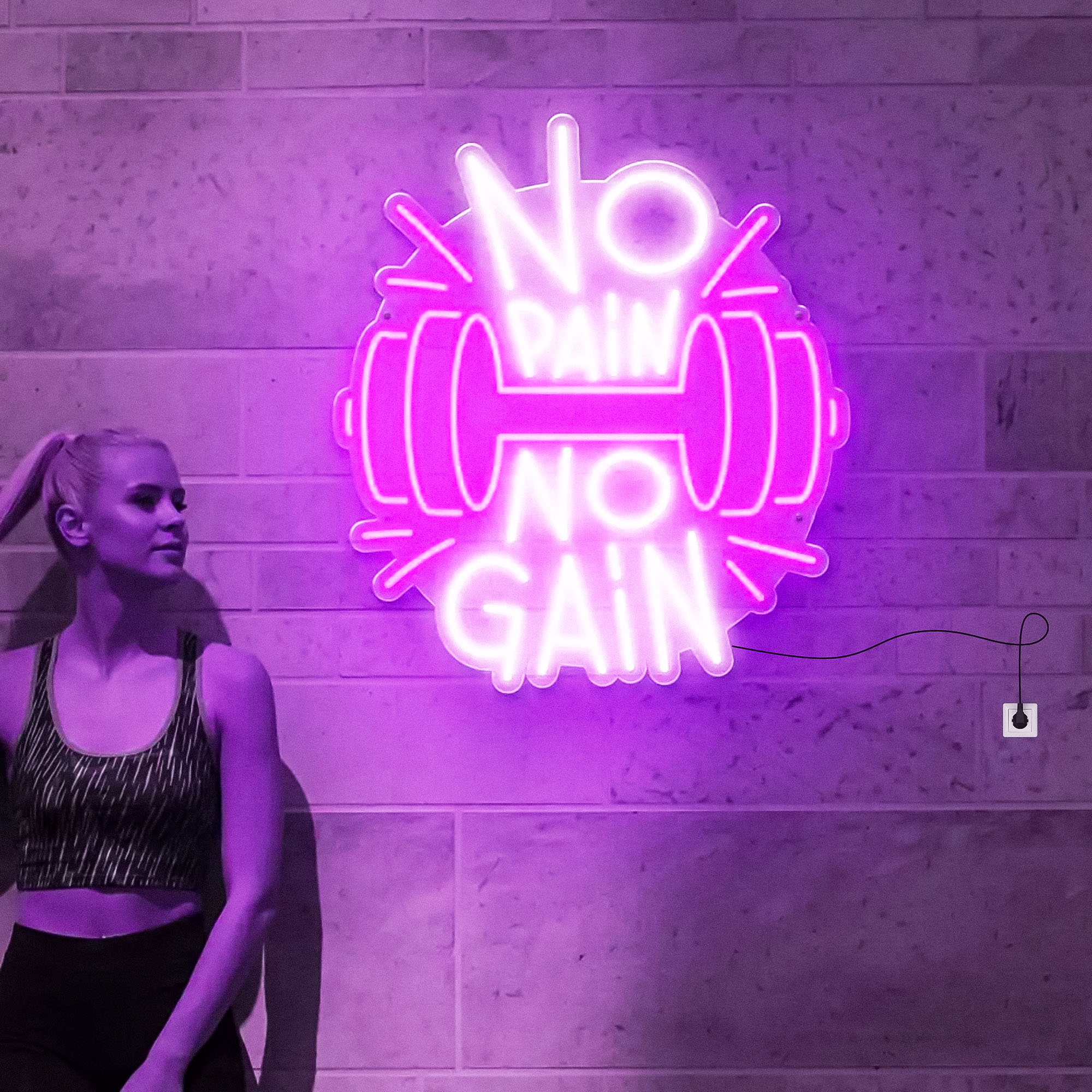 No Pain No Gain Neon Sign