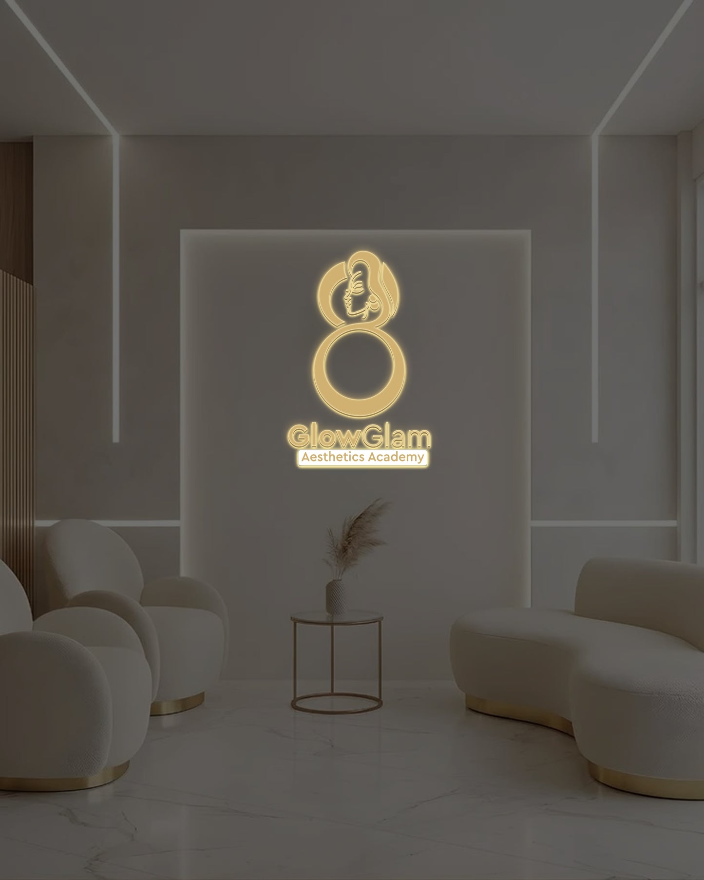 GlowGlam 3D Double lit Sign - Neonsnest.com