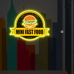 Fast Food UV Neon Sign