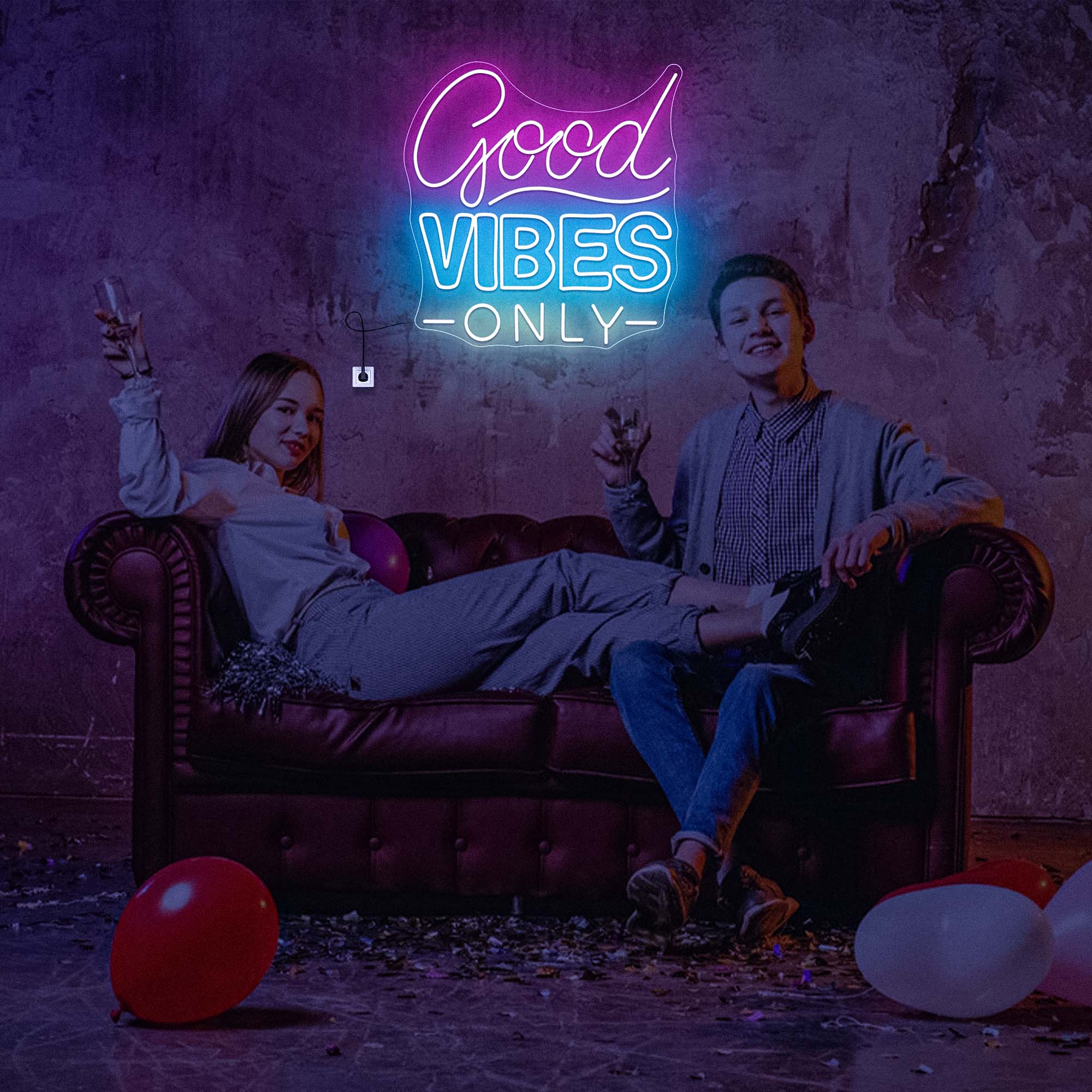 Good Vibes Only Neon Sign