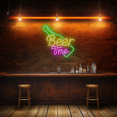 Beer Time Neon Sign