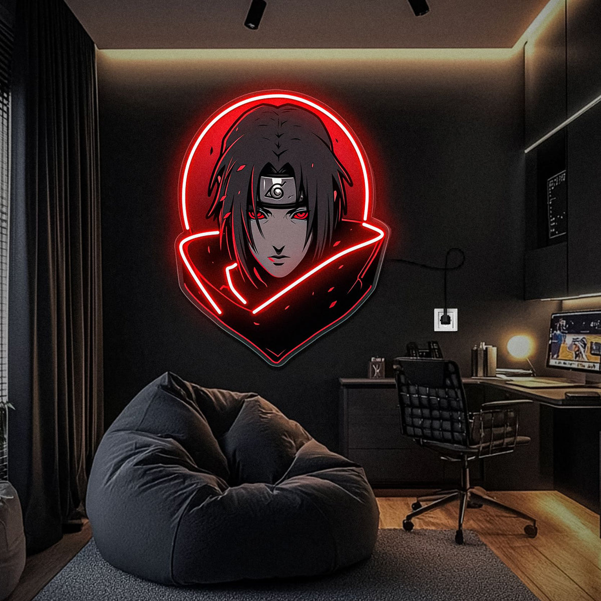 Itachi UV Neon Sign