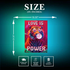 Love is Power UV Neon Sign