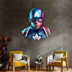 Captain America UV Neon Sign