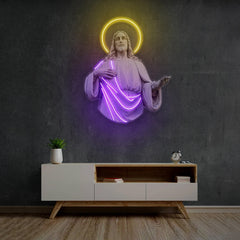 Jesus Christ UV Neon Sign