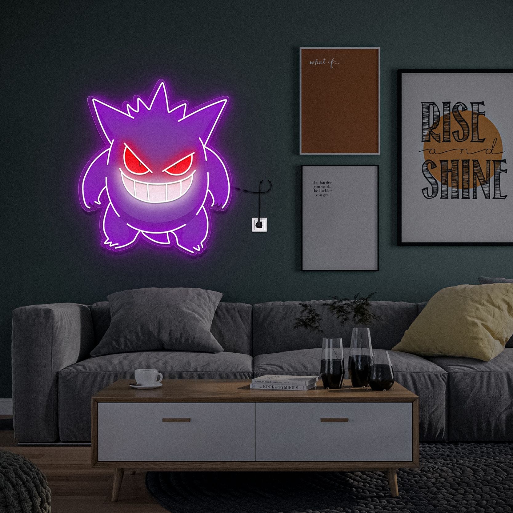 Gengar UV Neon Sign