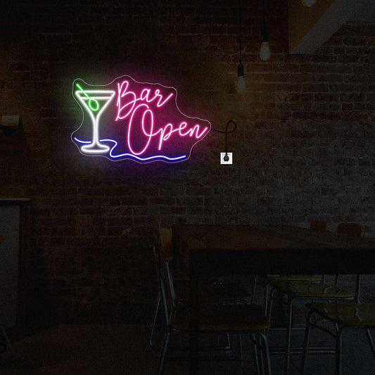 Bar Open Neon Sign - Neonsnest.com