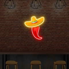 Spicy Cowboy Chili UV Neon Sign