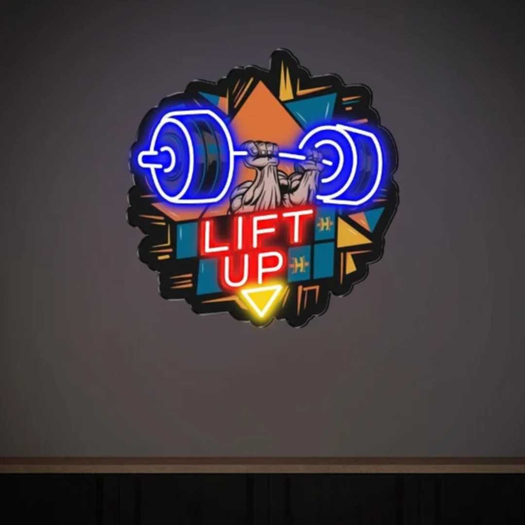 Lift Up UV Neon Sign