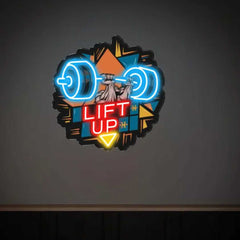 Lift Up UV Neon Sign