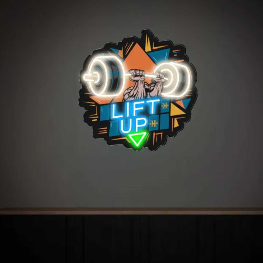 Lift Up UV Neon Sign