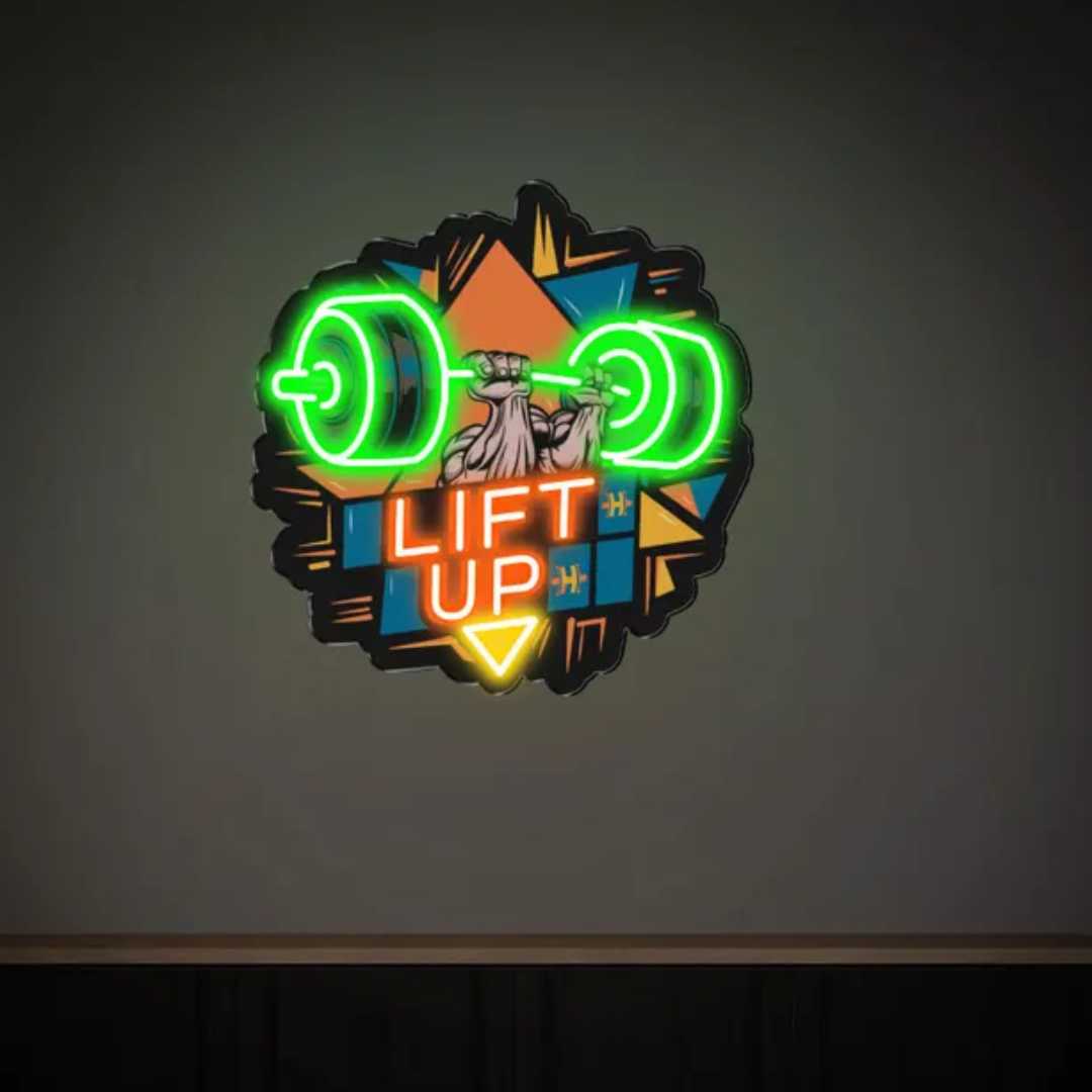 Lift Up UV Neon Sign