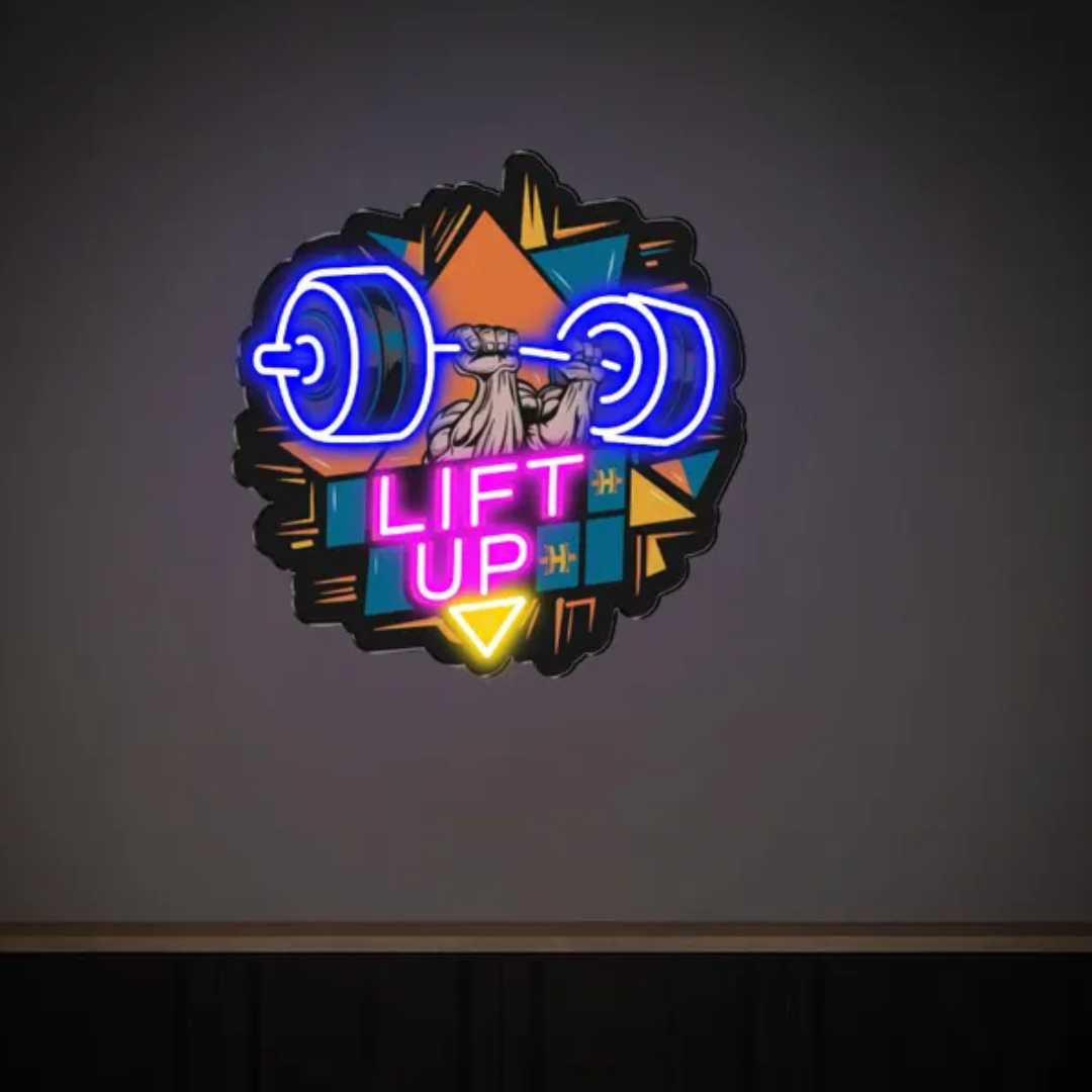 Lift Up UV Neon Sign