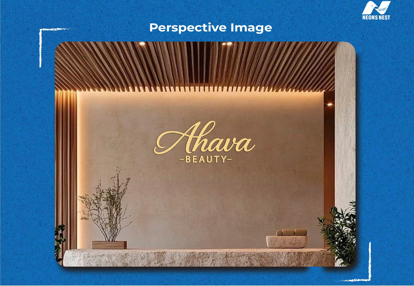 2D Acrylic Letters-Ahava Beauty