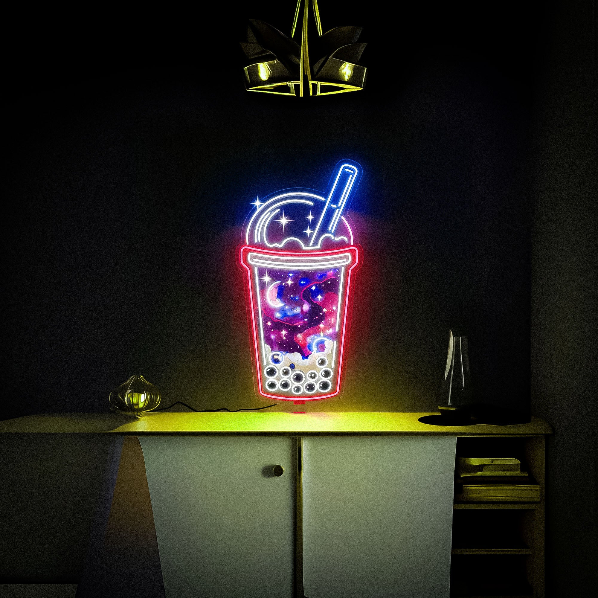 Bubble Tea UV Neon Sign