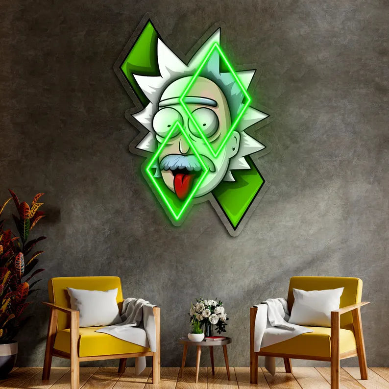 Rick UV Neon Sign