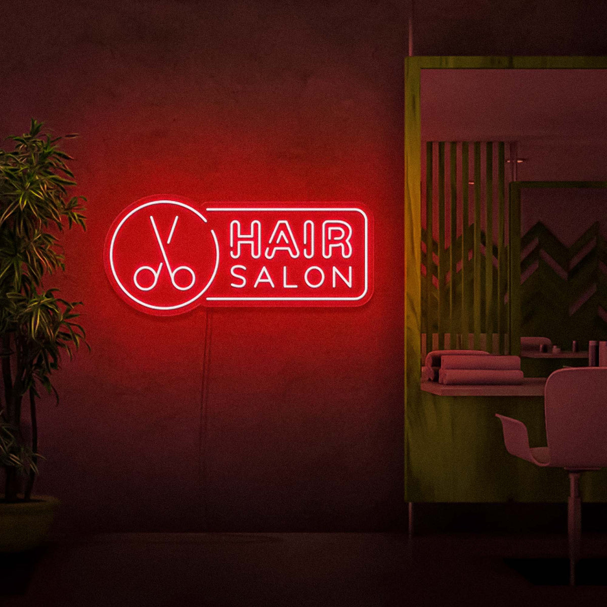 Hair Salon Neon Sign