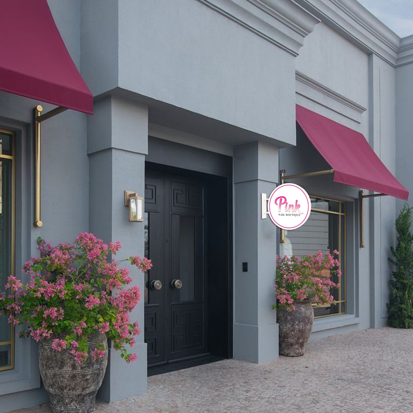 Pink Nail Boutique Signs
