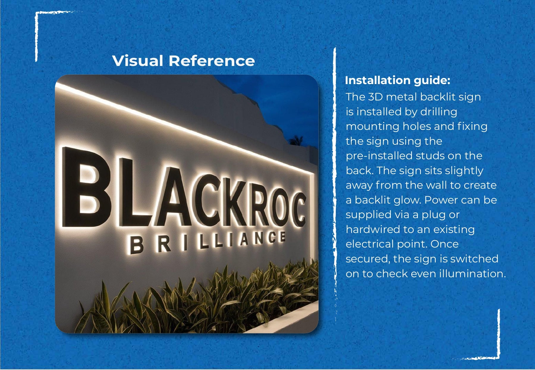 3D Metal Back-lit Sign-Palmer Wellness & Spa - Neonsnest.com