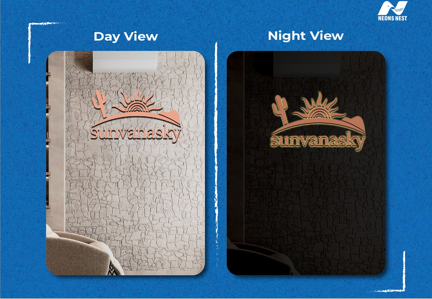 3D Metal Back-lit Sign-Sunvanasky