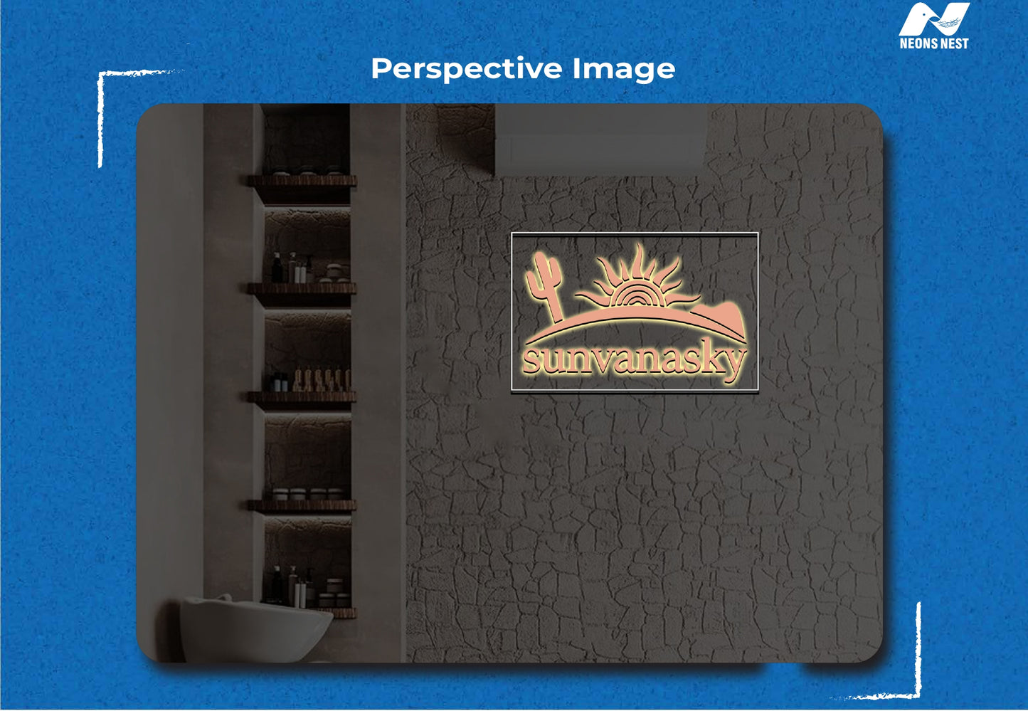 3D Metal Back-lit With Acrylic Backboard-Sunvanasky