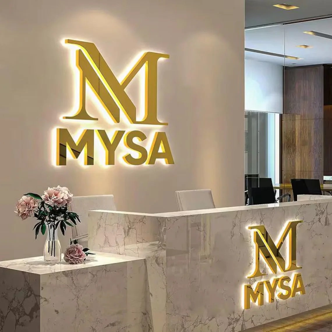 3D Metal Backlit Sign