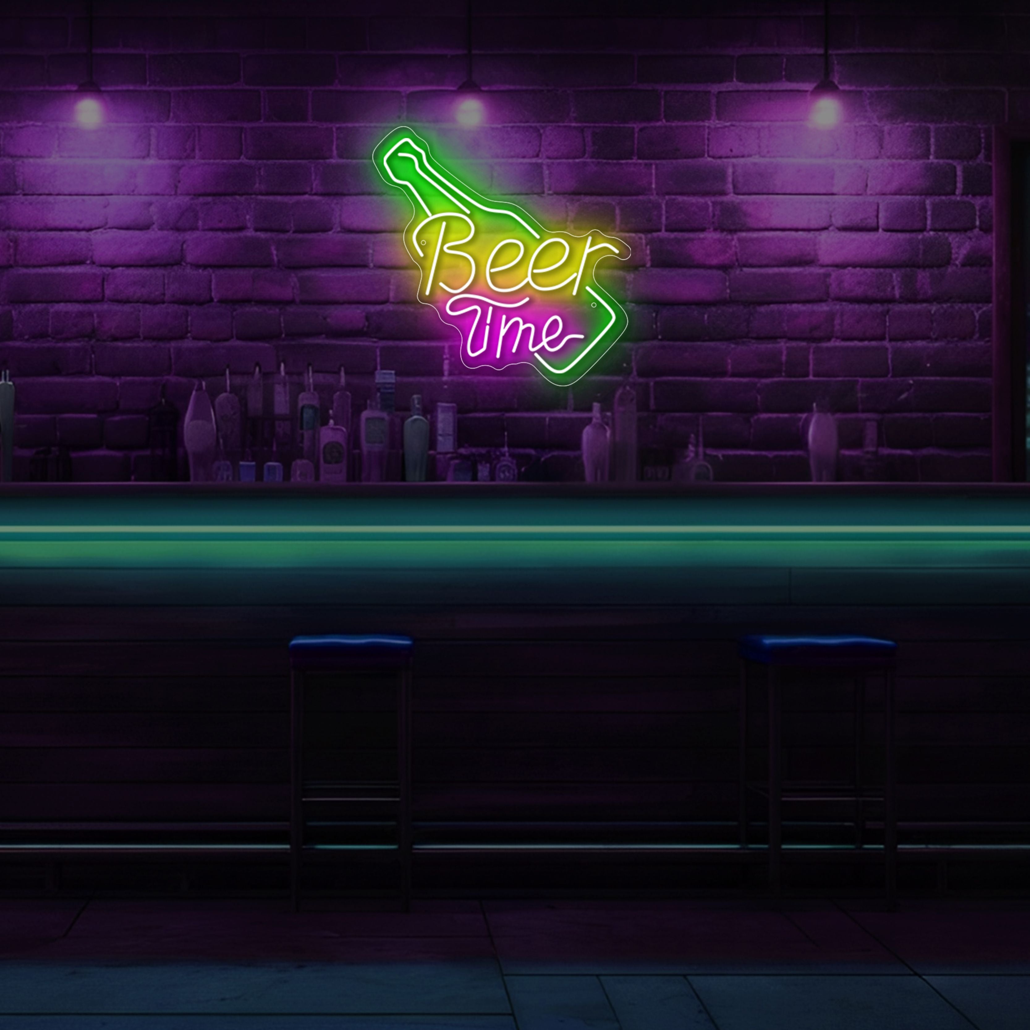 Beer Time Neon Sign