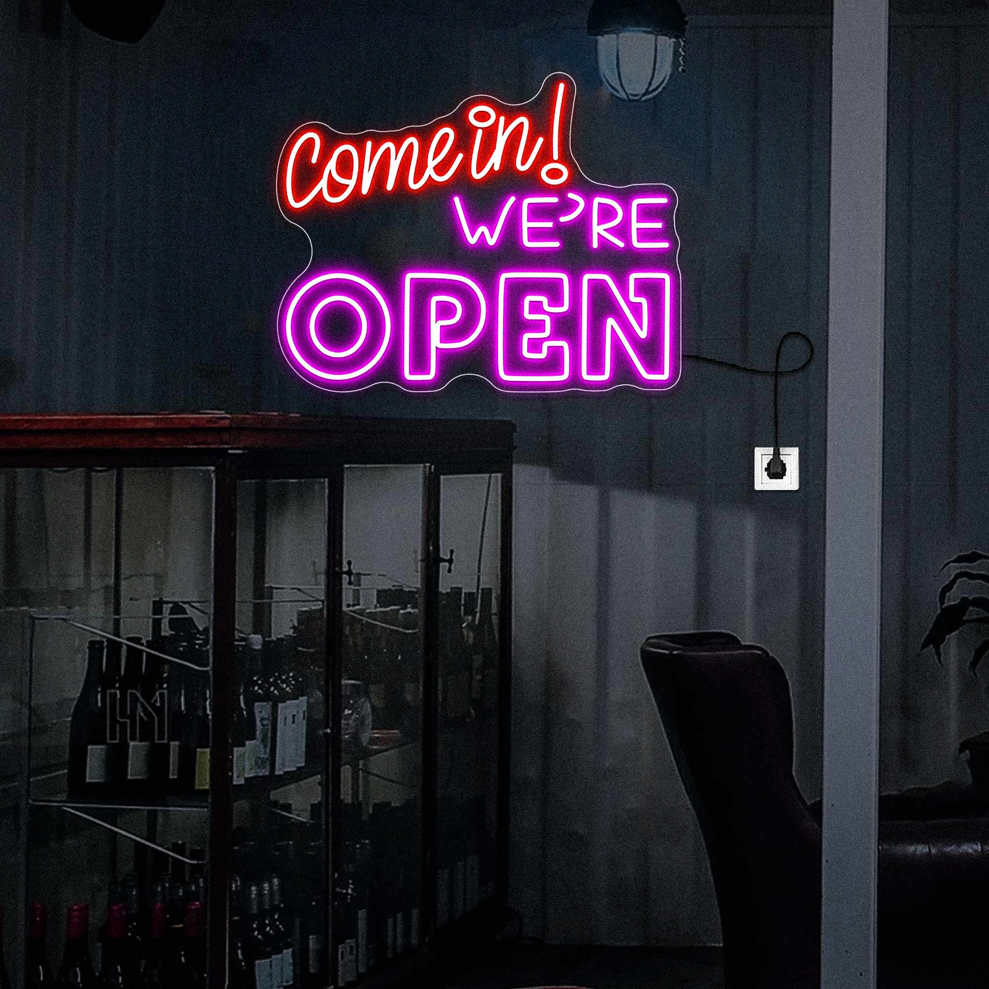 Come In, We're Open Neon Sign