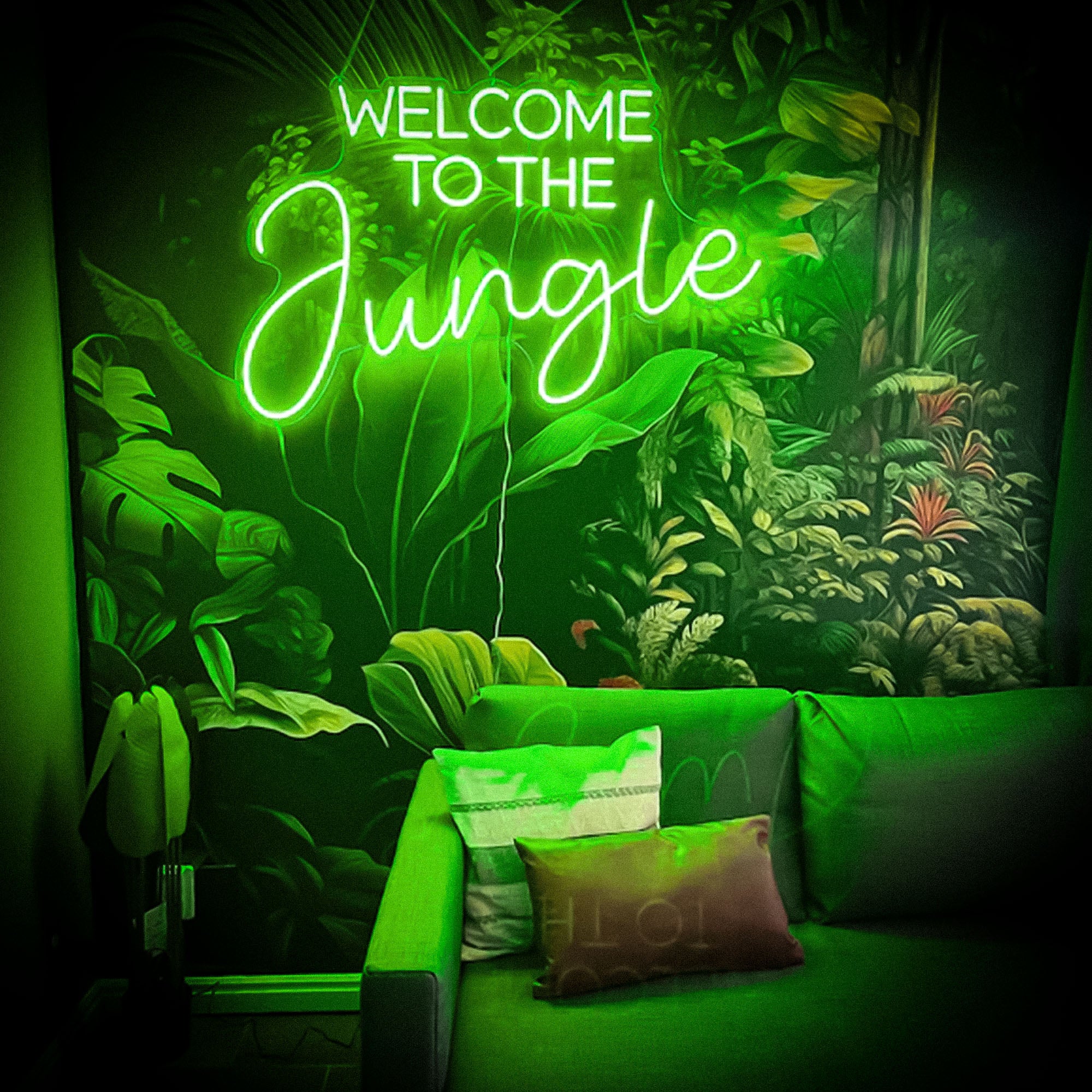 Welcome to the Jungle Neon Sign