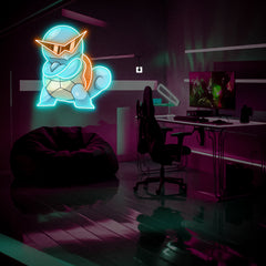 Squirtle UV Neon Sign