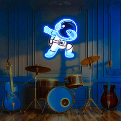 Astronaut Dabbing UV Neon Sign